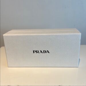 Authentic PRADA Gift Box 7.5" x 3.5" x 3" With Silver Embossed Logo**